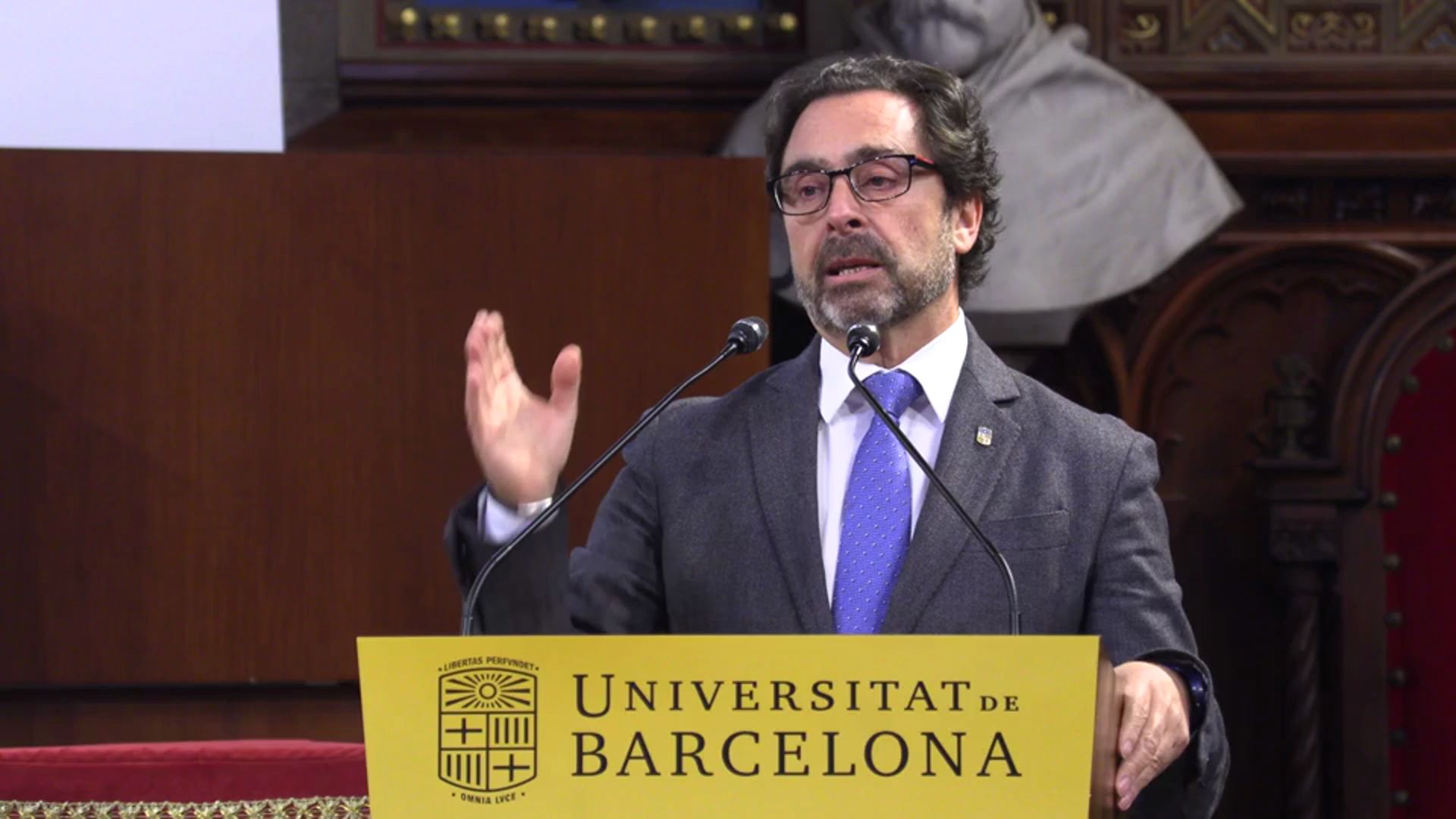 Homenatge a les persones de la Universitat de Barcelona represaliades pel franquisme (intervenció del rector)